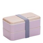 Bento rose effet bois