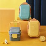 Lunch box orange hermétique