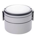 Bento rond gris moderne