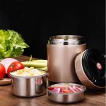Lunch box en couleur champagne
