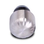 Vue latérale bouteille argent