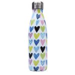 Bouteille en inox motif cœur