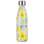 Motif tournesol sur bouteille