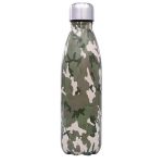 Bouteille camouflage en forêt