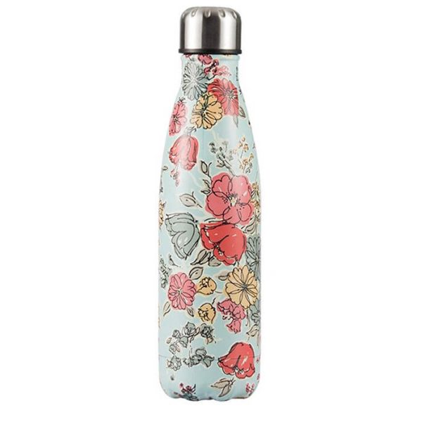 Bouteille motif floral