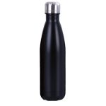Bouteille isotherme noire en extérieur