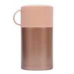 Box repas isotherme or rose