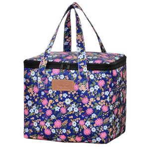 Glacière motif floral