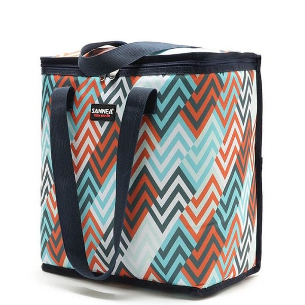 Glacière tissu design wave