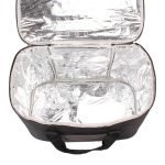 Sac isotherme ouvert avec aliments
