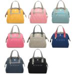 Sac repas élégant rose