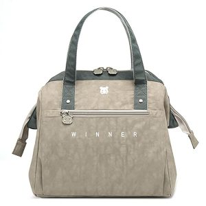Sac lunch gris élégant