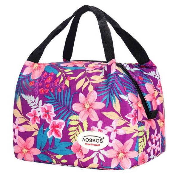 Lunch bag fleuri élégant
