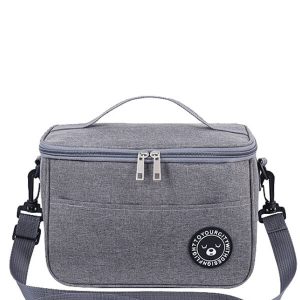 Lunch bag gris élégant