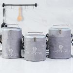 Sac isotherme gris élégant