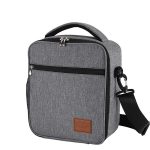 sac lunch isotherme gris