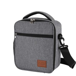 sac lunch isotherme gris