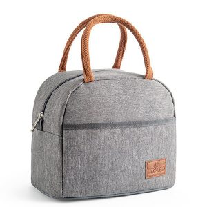 Sac lunch gris