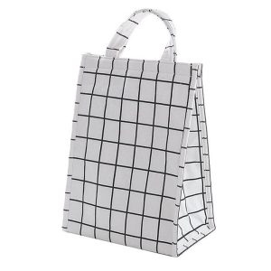 Lunch bag style carreaux