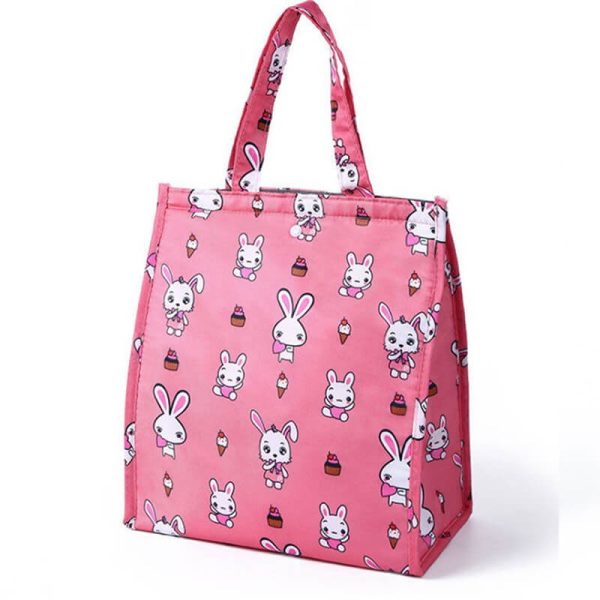 Sac isotherme lapin rose