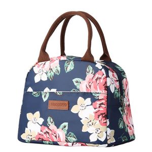 Sac isotherme fleuri fermé