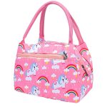Lunch bag rose licorne