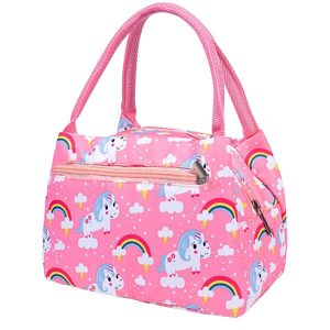 Lunch bag rose licorne