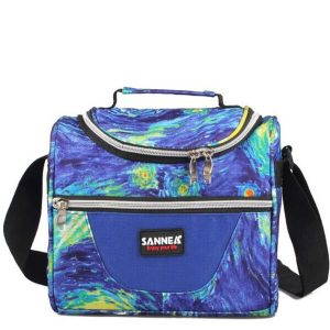 Lunch bag bleu élégant