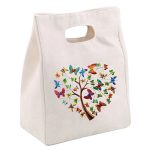Lunch bag papillon de face