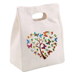Lunch bag papillon de face