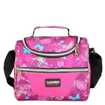 Lunch bag rose Papillon