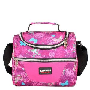 Lunch bag rose Papillon