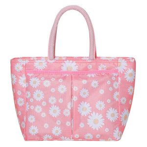 Lunch bag rose en extérieur