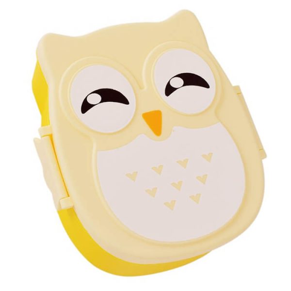 Lunch box hibou jaune