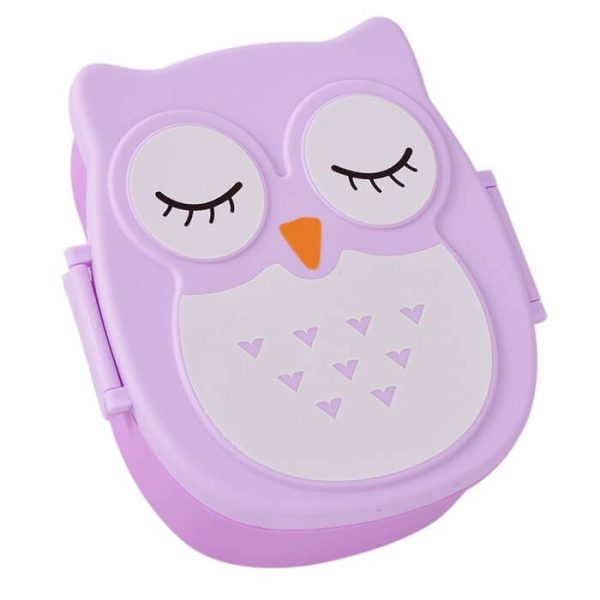 Lunch box violette en plastique