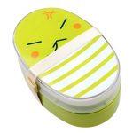 Lunch box verte en étages