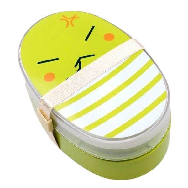 Lunch box verte en étages