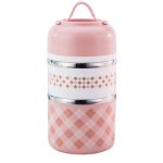 Lunch box rose en extérieur