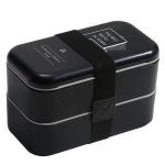 Lunch box noire fermée