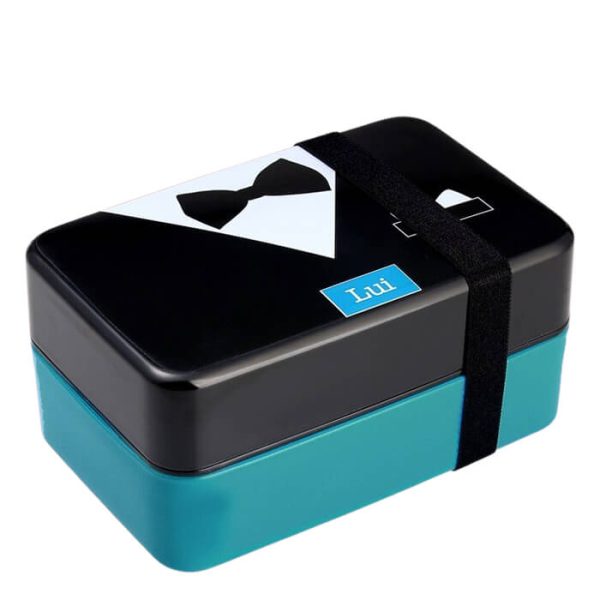 Lunch box compartimentée turquoise