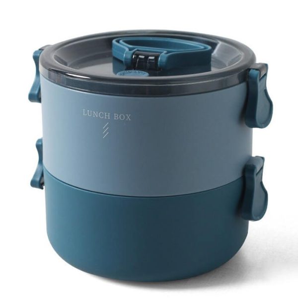 Lunch box ronde bleue