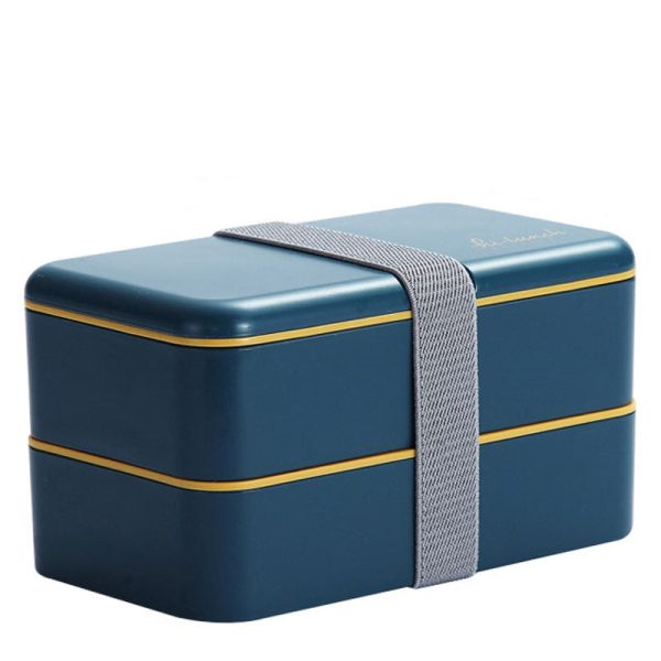 Lunch box bleue table