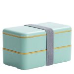 Lunch box verte close-up
