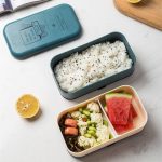Vue de dessus de la lunch box
