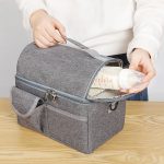 Sac repas gris pour l'extérieur