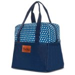 Sac lunch box bleu élégant