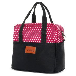 Sac isotherme rouge à pois