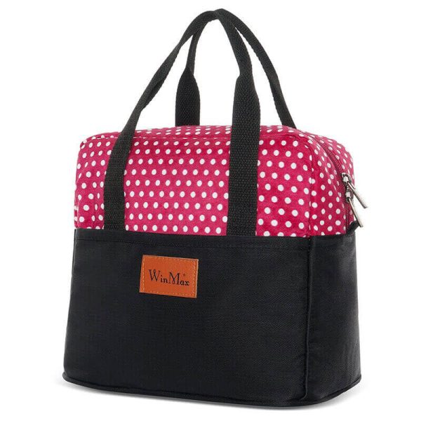 Sac isotherme rouge à pois