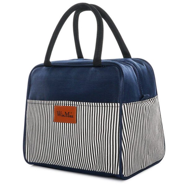 Sac à lunch bleu élégant