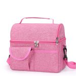 Sac lunch rose élégant